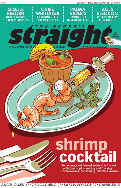 shrimp cocktail of drugs hormones pesticides chemicals